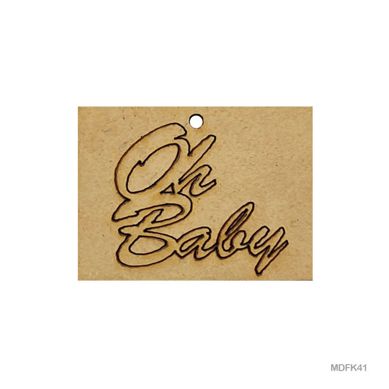 Gift To Love | Mdf Cutout | Size : 4 X 3.1 Cm | Pcs : 2 Pc | Code : MDFK41