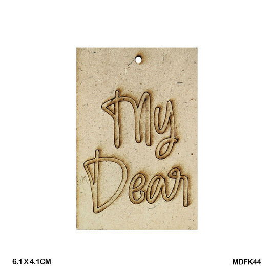 Gift To Love | Mdf Cutout | Size : 6.1 X 4.1 Cm | Code : MDFK44