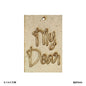 Gift To Love | Mdf Cutout | Size : 6.1 X 4.1 Cm | Code : MDFK44