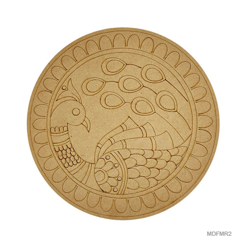 Gift To Love | Mdf Cutout Mandala Engrave | Size : 3 Mm X 10 Inch | Code : MDFMR2