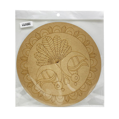 Gift To Love | Mdf Cutout Mandala Engrave | Size : 3 Mm X 10 Inch | Code : MDFMR9