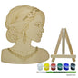 Gift To Love | Mdf Diy Painting Plate Kit Modern Girl | Code : MDPD-03