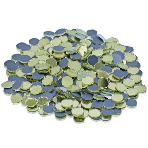 Gift To Love | Mirror For Lippan Art Gold Round Small 50G | Code : MFLA01