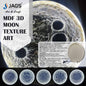 Gift To Love | Mdf Moon Making Light Round Base | Size : 12 Inches | Code : MFWL00