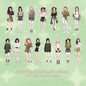 Gift To Love | Girl Character Handbook Deco Sticker | Pcs : 10 Pc | Code : MG0440206