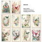 Gift To Love | Retro Butterfly Paper Sheets | Size : 95 X 140 Mm | Pcs : 30 Pcs | Code : MG0449