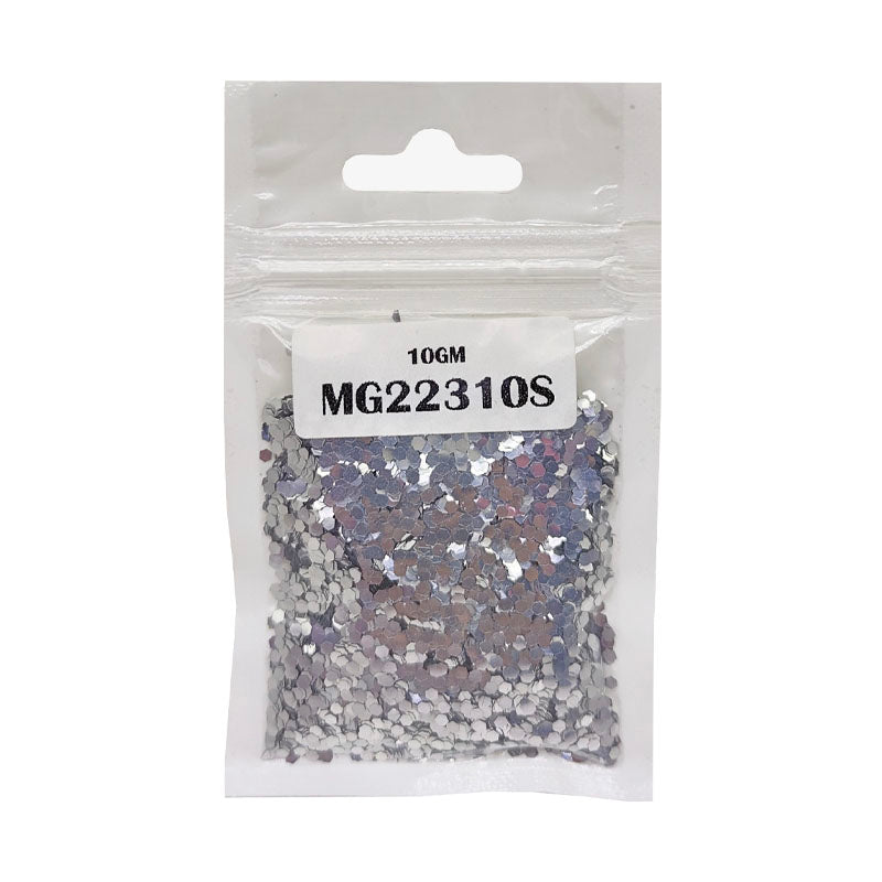 Gift To Love | Glitter Sequins | Color : Silver | Size : 1-16 | Pcs : 10 Gm | Code : MG22310S