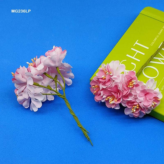 Gift To Love | Cloth Flower | Color : Light Pink | Pcs : 72 Pcs | Code : MG236LP