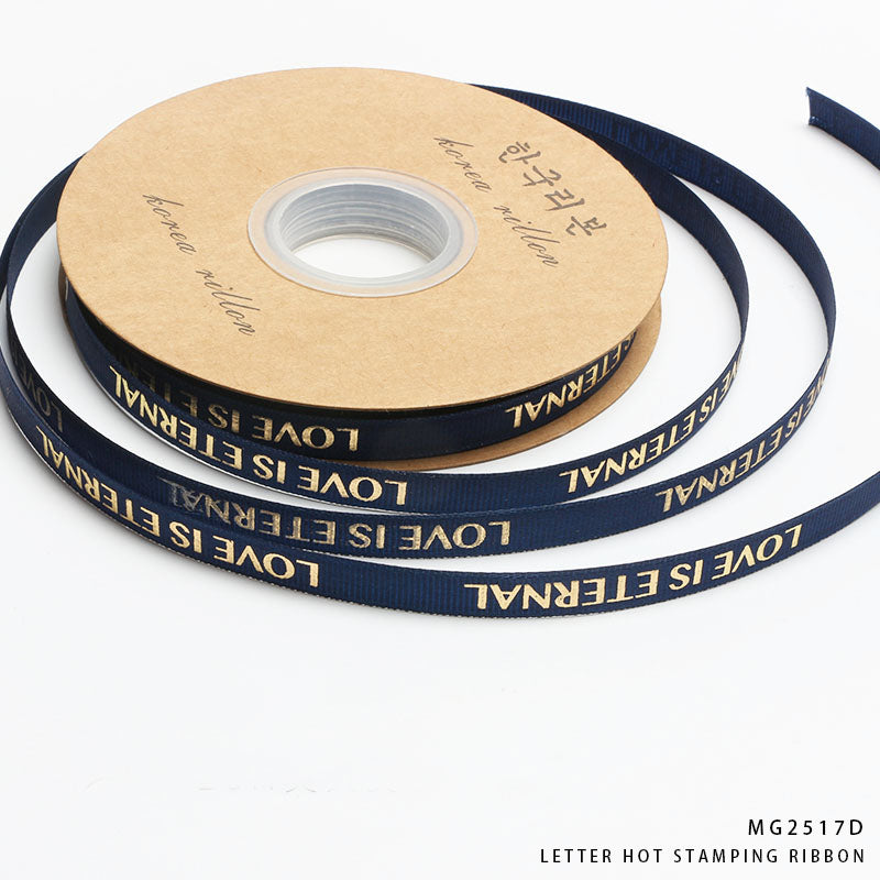 Gift To Love | Korea Ribbon Love Is Eternal | Size : 1 Cm X 30 Mtr | Code : MG2517D