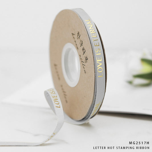 Gift To Love | Korea Ribbon Love Is Eternal | Size : 1 Cm X 30 Mtr | Code : MG2517H