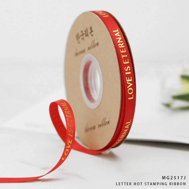 Gift To Love | Korea Ribbon Love Is Eternal | Size : 1 Cm X 30 Mtr | Code : MG2517J
