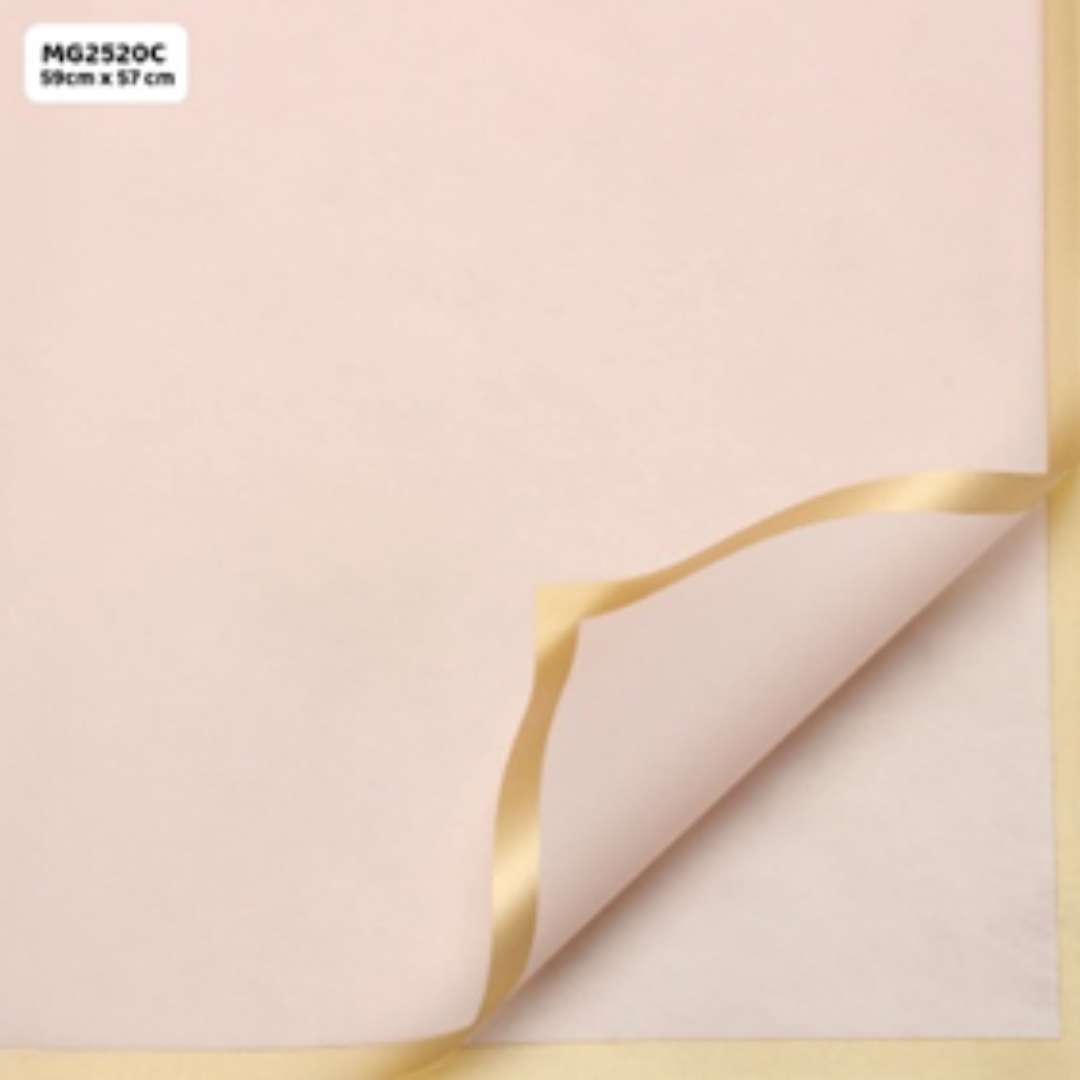 Gift To Love | Wrapping Paper Sheets | Color : Peach | Pcs : Pack Of 20 Sheets | Code : MG2520C