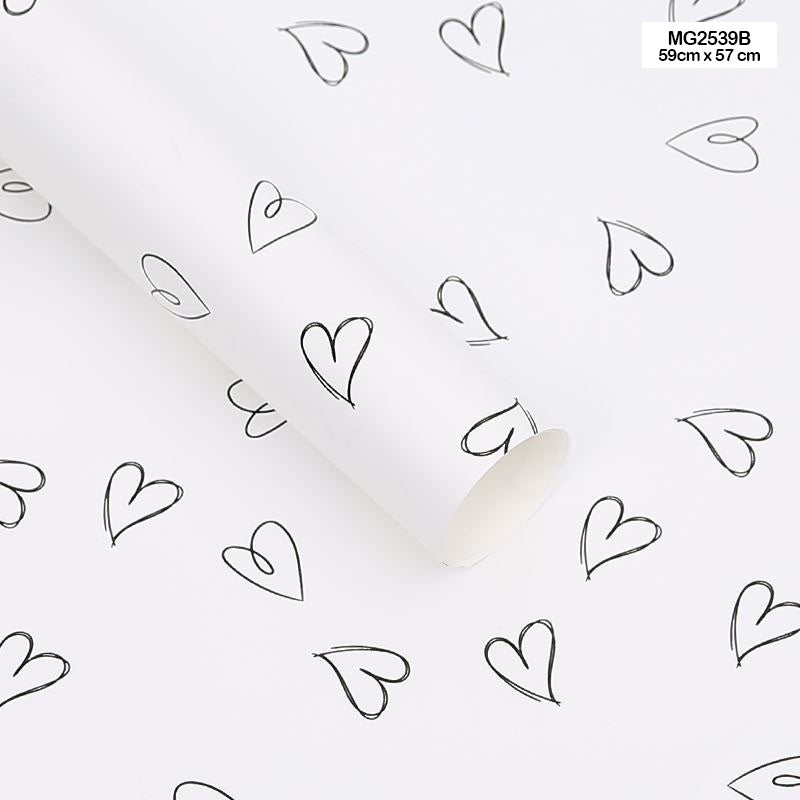Gift To Love | Wrapping Paper Plastic | Pcs : 20 Sheets | Code : MG2539B