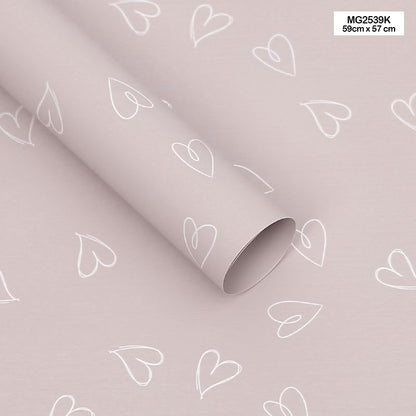 Gift To Love | Wrapping Paper Plastic | Pcs : 20 Sheets | Code : MG2539K