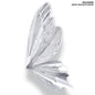 Gift To Love | Butterfly Wing Flower Wrap | Color : Silver | Size : 56 Cm X 25 Cm | Pcs : 20 Pair | Code : MG2566B