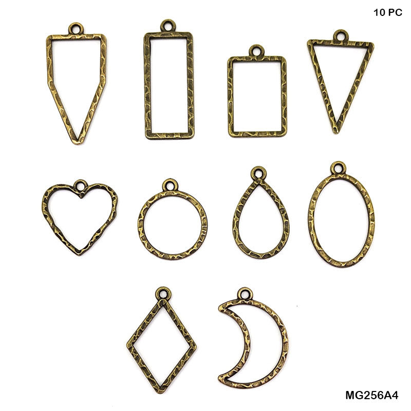 Gift To Love | Bezels Mix Shape | Color : Copper | Pcs : 10 Pcs | Code : MG256A4