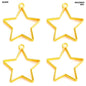 Gift To Love | Bezels Star Shape | Color : Gold | Pcs : 5 Pcs | Code : MG256G1