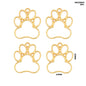 Gift To Love | Bezels Paw Shape | Color : Gold | Pcs : 5 Pcs | Code : MG256H1