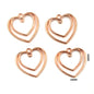 Gift To Love | Bezels Heart Shape | Color : Rose Gold | Pcs : 5 Pcs | Code : MG256L3
