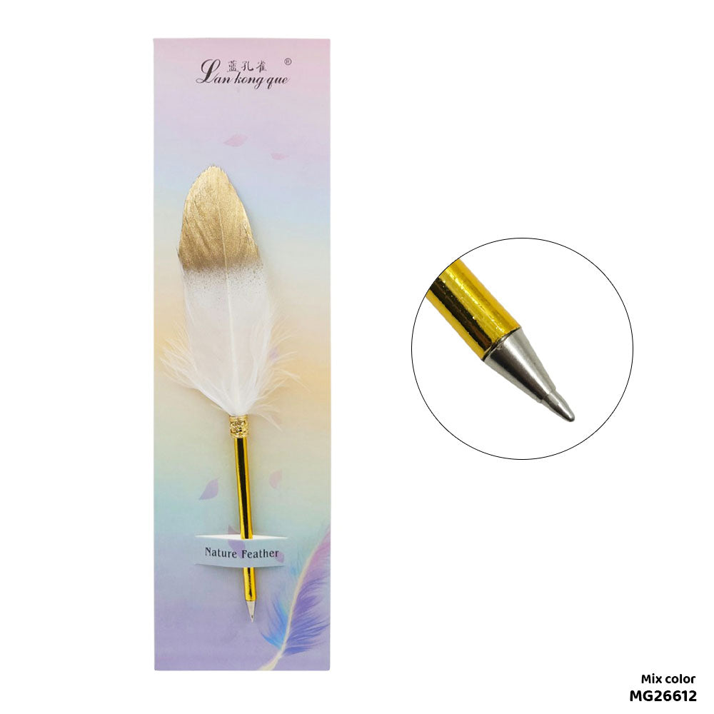 Gift To Love | Feather Ink Pen | Color : White | Code : MG26612