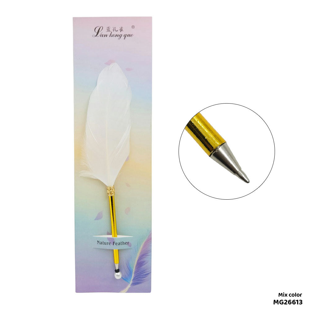Gift To Love | Feather Ink Pen | Color : White | Code : MG26613