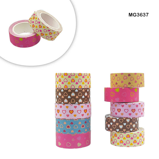 Gift To Love | Printed Tape | Size : 4 M X 1.5 | Pcs : 10 Pc Pack | Code : MG3637