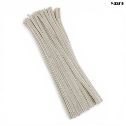 Gift To Love | Craft Pipe Cleaner | Color : Off White | Size : 7 Mm X 30 Cm | Pcs : 100 Pcs | Code : MG3815