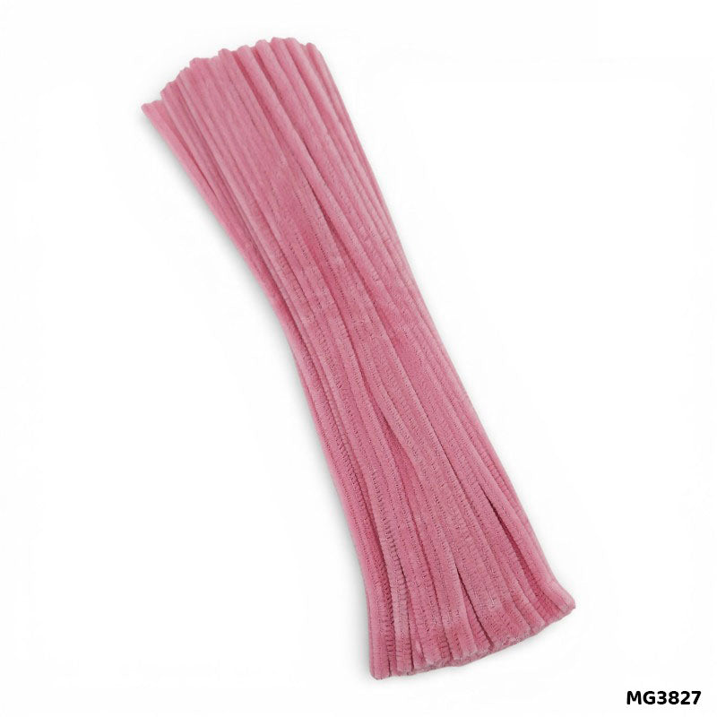 Gift To Love | Craft Pipe Cleaner | Color : Light Pink | Size : 7 Mm X 30 Cm | Pcs : 100 Pcs | Code : MG3827
