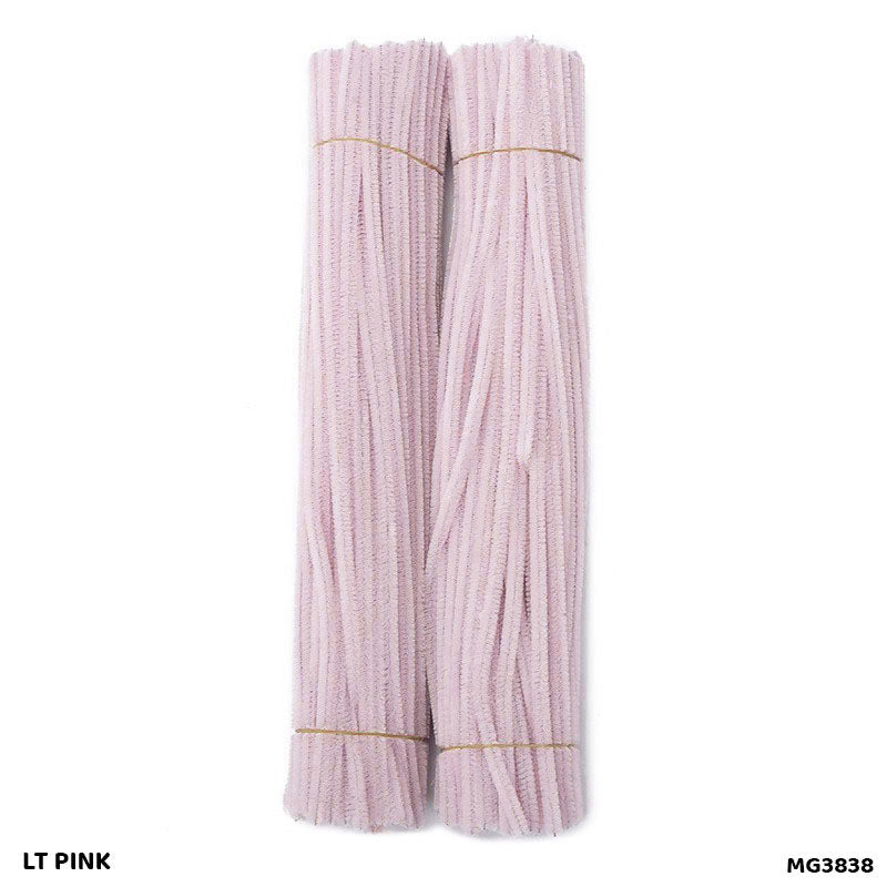 Gift To Love | Craft Pipe Cleaner | Color : Pastel Pink | Size : 7 Mm X 30 Cm | Pcs : 100 Pcs | Code : MG3838