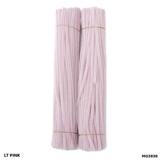 Gift To Love | Craft Pipe Cleaner | Color : Pastel Pink | Size : 7 Mm X 30 Cm | Pcs : 100 Pcs | Code : MG3838
