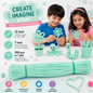 Gift To Love | Craft Pipe Cleaner | Color : Soft Sea Green | Size : 7 Mm X 30 Cm | Pcs : 100 Pcs | Code : MG3858