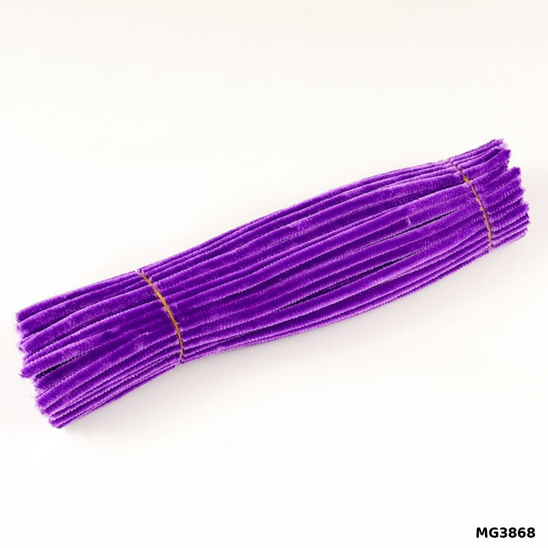 Gift To Love | Craft Pipe Cleaner Chenille Stem | Color : Violet | Size : 7 Mm X 30 Cm | Pcs : 100 Pcs | Code : MG3868_OLD