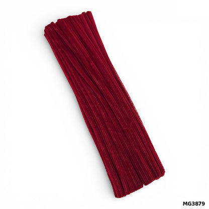 Gift To Love | Craft Pipe Cleaner | Color : Dark Maroon | Size : 7 Mm X 30 Cm | Pcs : 100 Pcs | Code : MG3879