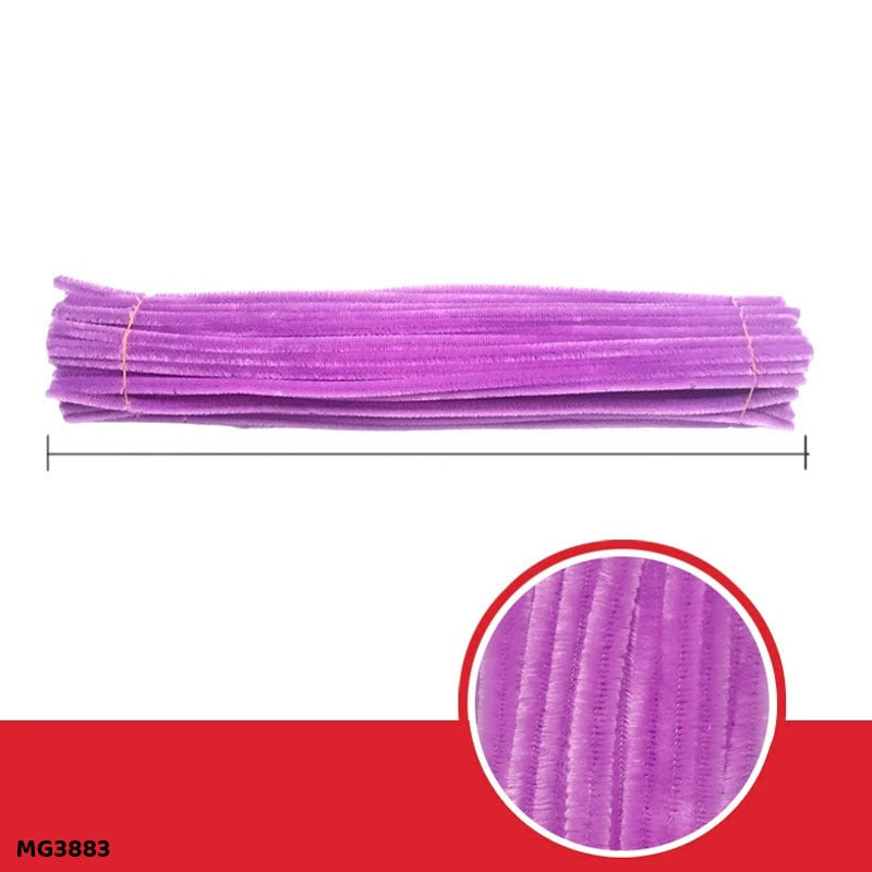 Gift To Love | Craft Pipe Cleaner Chenille Stem | Color : Purple | Size : 7 Mm X 30 Cm | Pcs : 100 Pcs | Code : MG3883_OLD