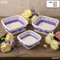 Gift To Love | Wicker Decoration Basket | Size : Square | Pcs : Set Of 3 Pc | Code : MG41701C