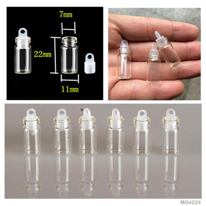 Gift To Love | Message Bottle Mini | Size : 11 Mm X 22 Mm | Pcs : 12 Pcs | Code : MG4224