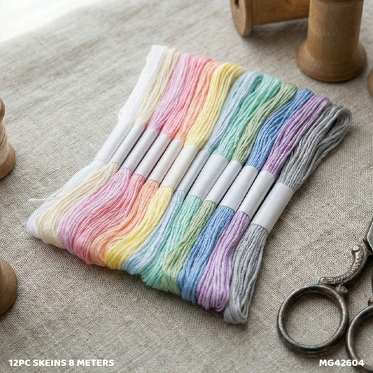 Gift To Love | Thread Skeins | Size : 8 Meters | Pcs : 12 Pc | Code : MG42604