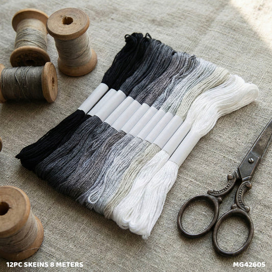 Gift To Love | Thread Skeins | Size : 8 Meters | Pcs : 12 Pc | Code : MG42605