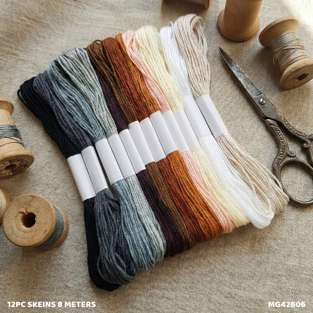Gift To Love | Thread Skeins | Size : 8 Meters | Pcs : 12 Pc | Code : MG42606