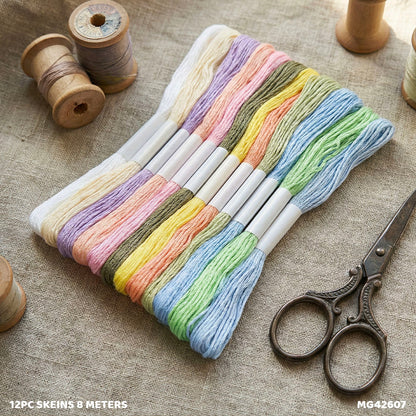 Gift To Love | Thread Skeins | Size : 8 Meters | Pcs : 12 Pc | Code : MG42607