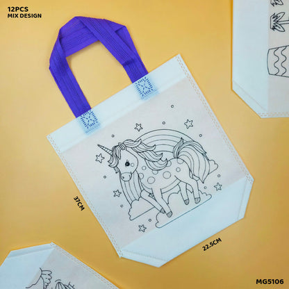 गिफ्ट टू लव | DIY बैग प्रीमार्क्ड | साइज़: 37 X 22.5 सेमी | पीस: 12 पीस | कोड: MG5106