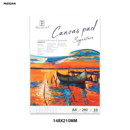 Gift To Love | Canvas Pad | Size : A5 (148 X 210 Mm) | Pcs : 10 Sheets | Code : MG5244