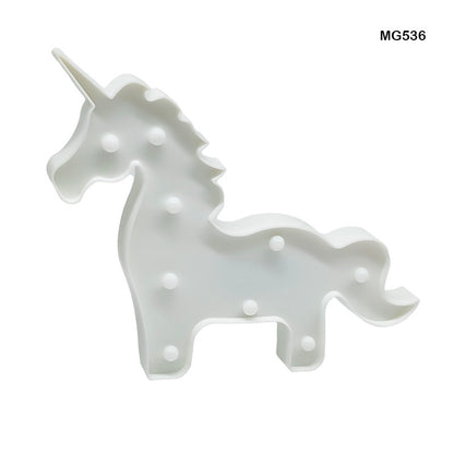 Gift To Love | Unicorn Shape Led Box | Color : White | Code : MG536W