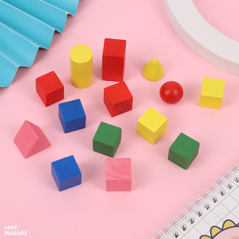 प्यार को उपहार दें | क्राफ्ट वुड ब्लॉक मिश्रित | पीस : 14 पीस | कोड : MG6403