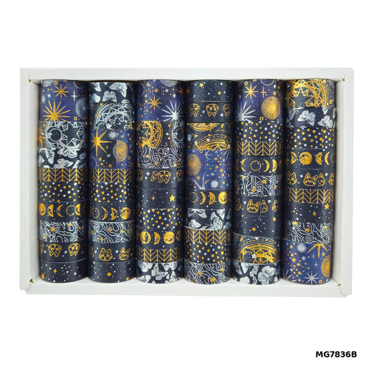 Gift To Love | Washi Tape | Size : 15 Mm X 2 Mtr | Pcs : 60 Pcs | Code : MG7836B