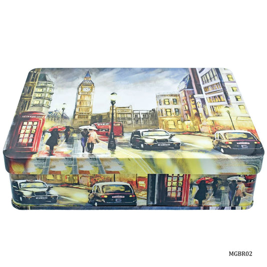 Gift To Love | Metal Gift Box Print Rect Tins | Size : 221 X 141 X 47 Mm | Code : MGBR02