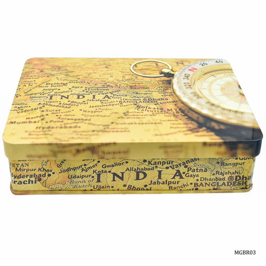 Gift To Love | Metal Gift Box Print Rect Tins | Size : 221 X 141 X 47 Mm | Code : MGBR03