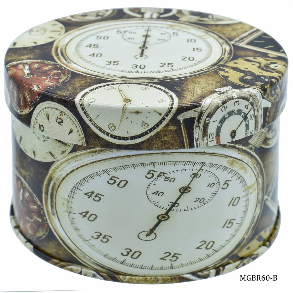 Gift To Love | Metal Gift Box Print Round | Size : 92 X 60 Mmh | Code : MGBR60-B
