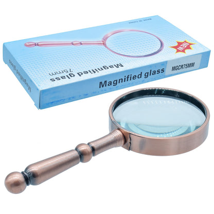 गिफ्ट टू लव | मैग्निफाइड ग्लास कूपर | साइज : 75 मिमी | कोड : MGCR75MM