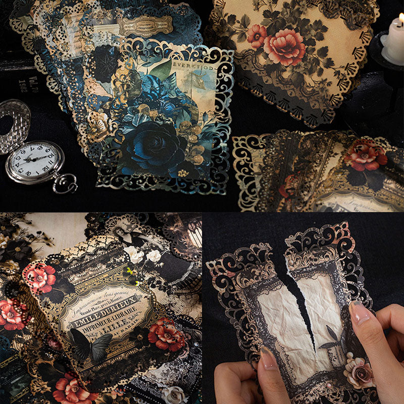 Gift To Love | Gothic Style Deco Sticker Pack | Pcs : 10 Pc | Code : MHDGTLM006